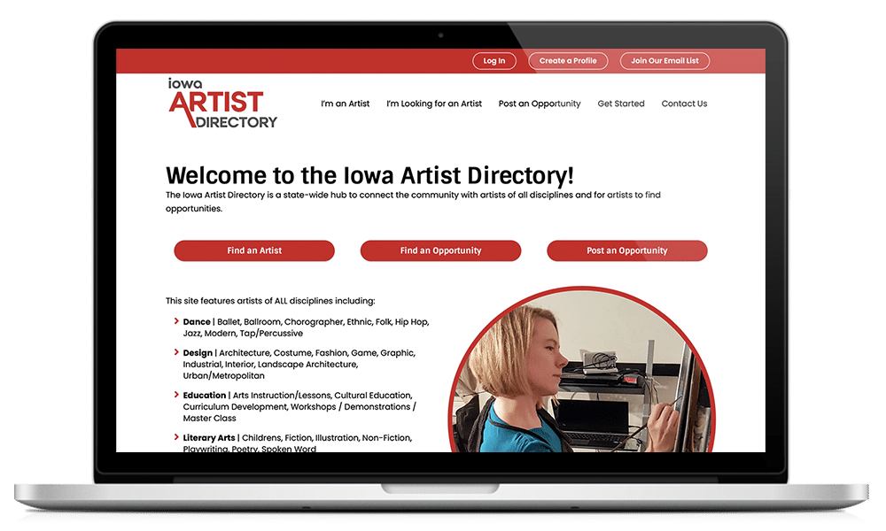 Featured image for “Iowa Artist Directory”