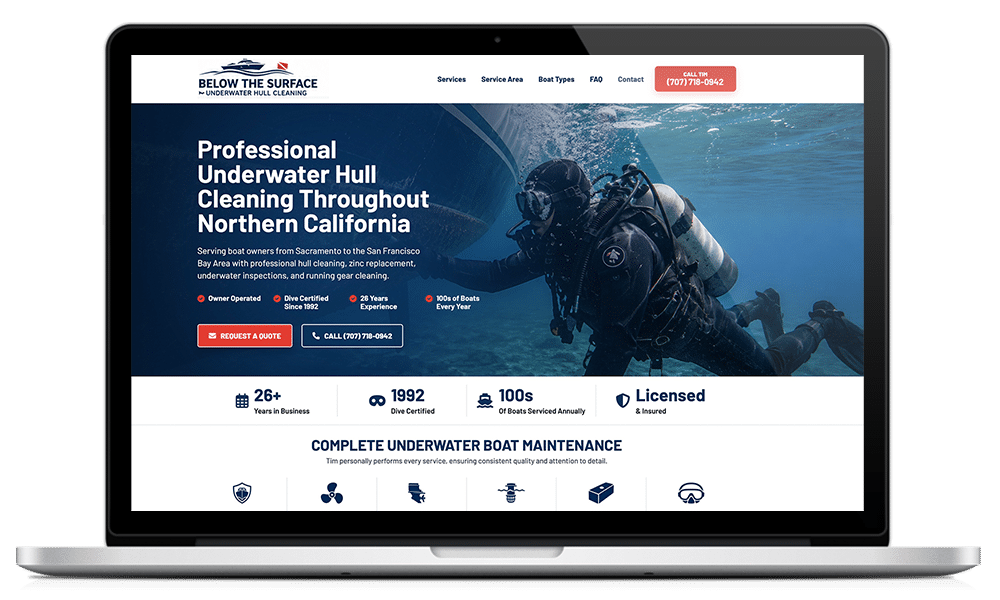 Featured image for “Below the Surface Underwater Hull Cleaning”
